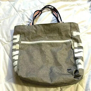 Victoria Secret PINK gray shoulder tote